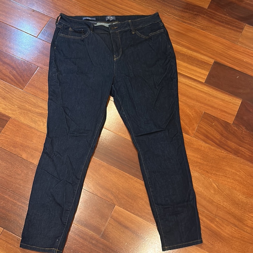 NYDJ Womens Jeans size 16 Dark Wash skinny Legging Lift Tuck Stretch High Rise